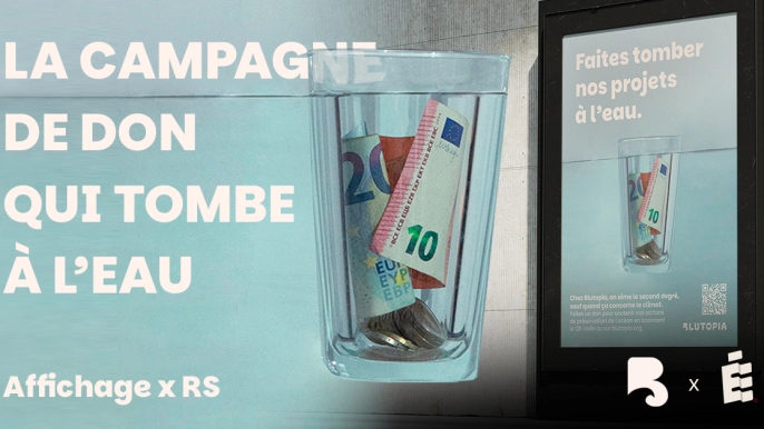 LA CAMPAGNE DE DON QUI TOMBE À L'EAU : Affichage x RS Blutopia