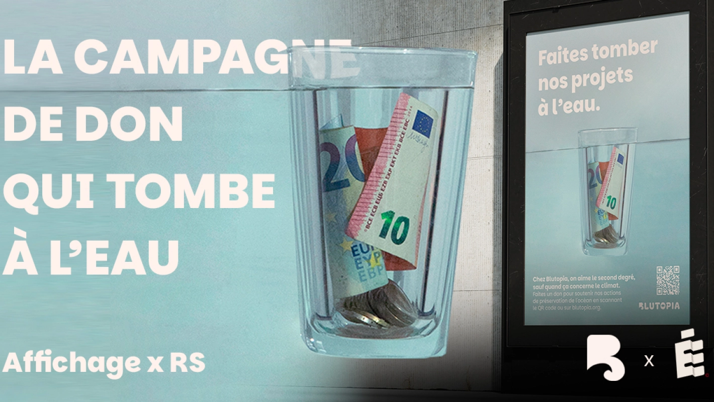LA CAMPAGNE DE DON QUI TOMBE À L'EAU : Affichage x RS Blutopia